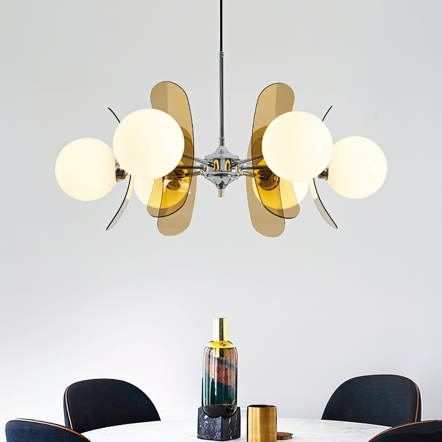 Ulano Chandelier Brown &Orange - Neutralighting