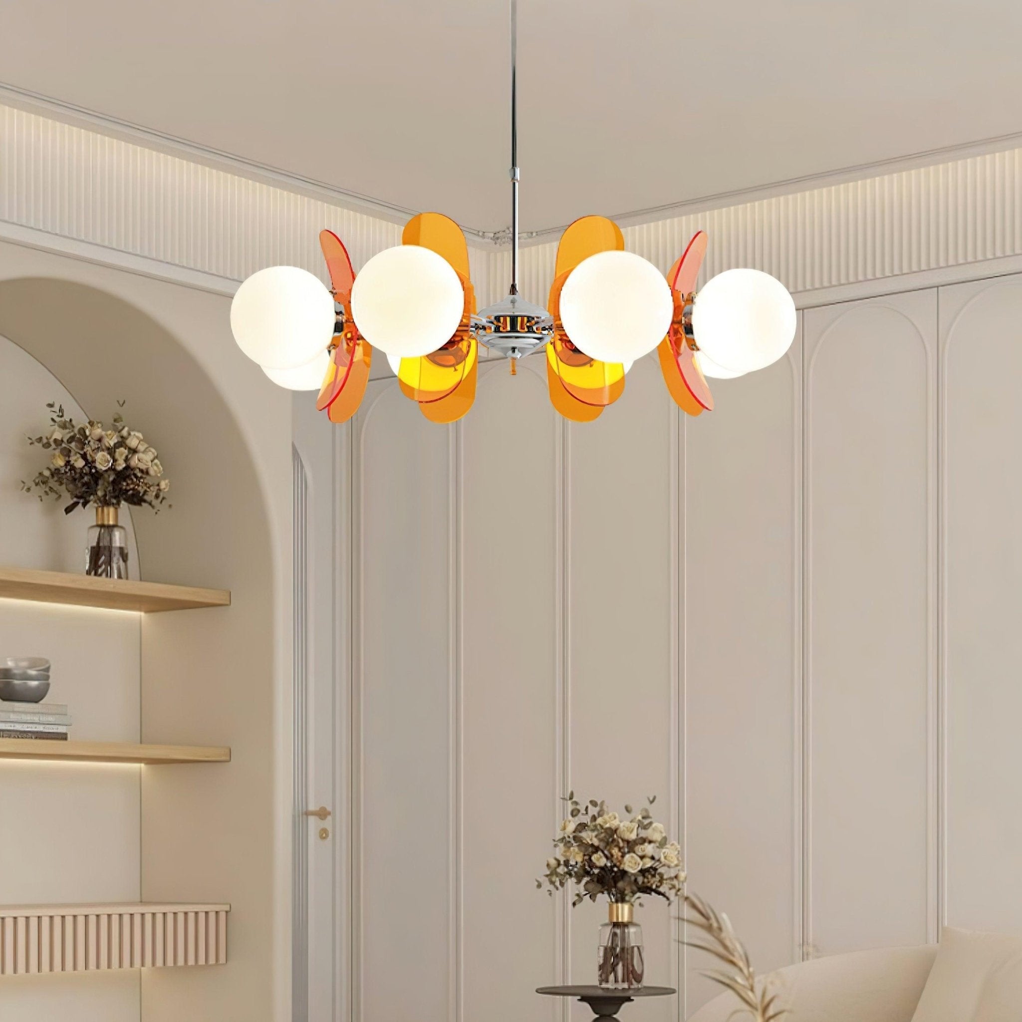Ulano Chandelier Brown &Orange - Neutralighting