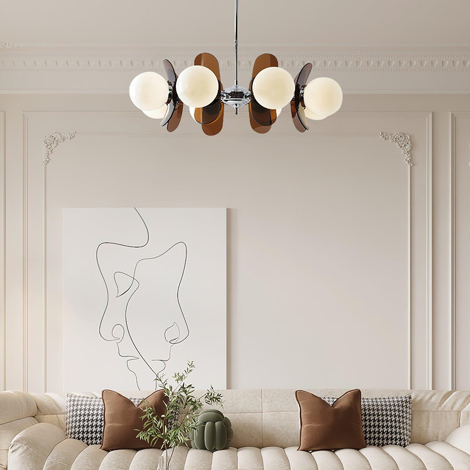 Ulano Chandelier Brown &Orange - Neutralighting