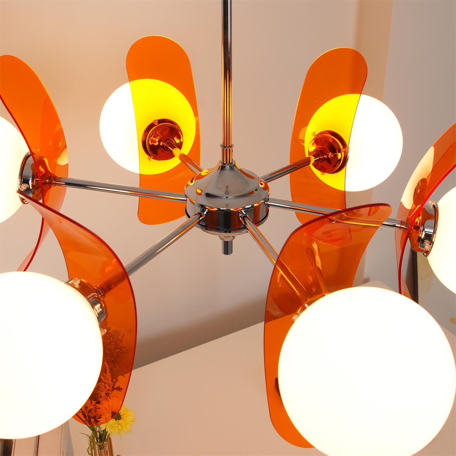 Ulano Chandelier Brown &Orange - Neutralighting