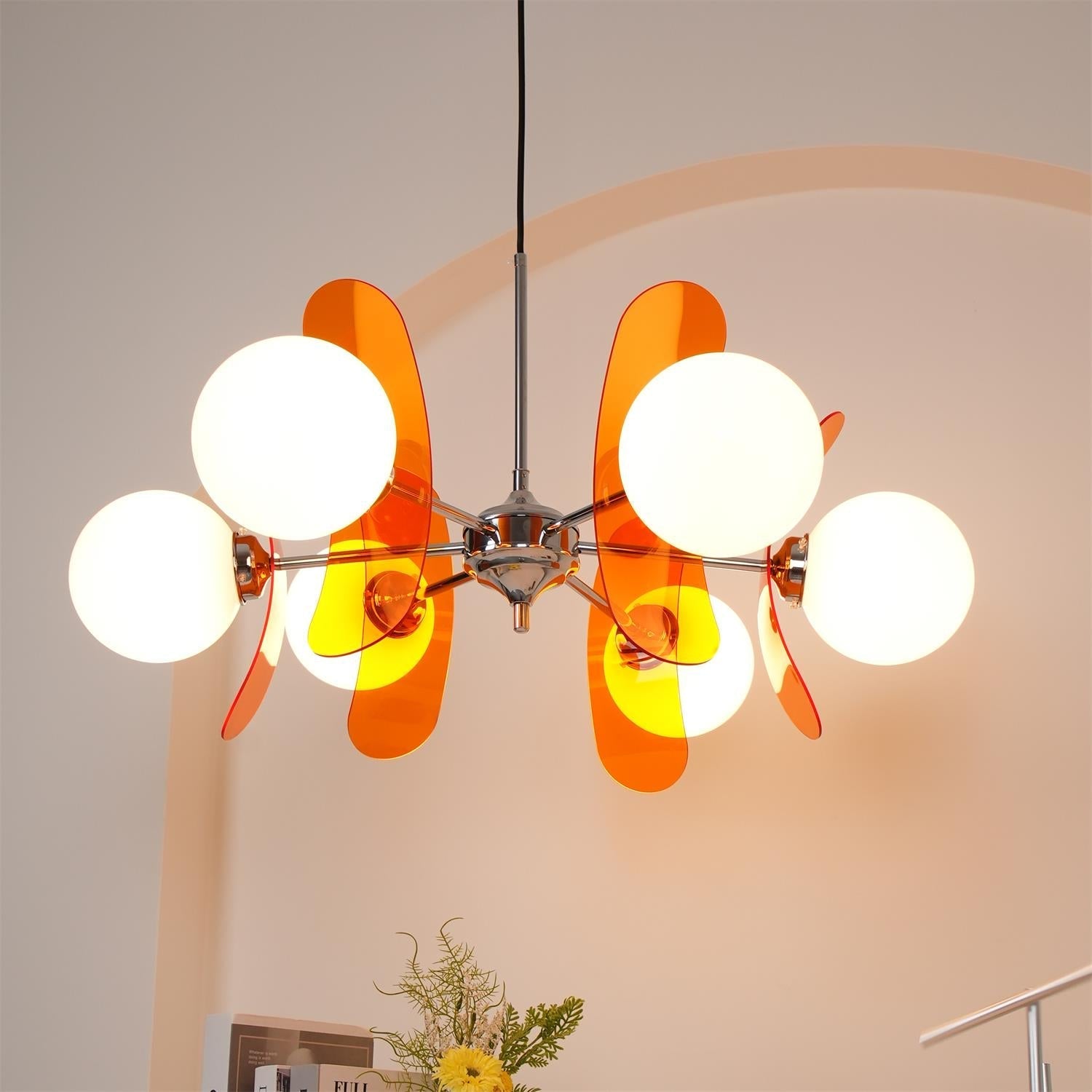 Ulano Chandelier Brown &Orange - Neutralighting