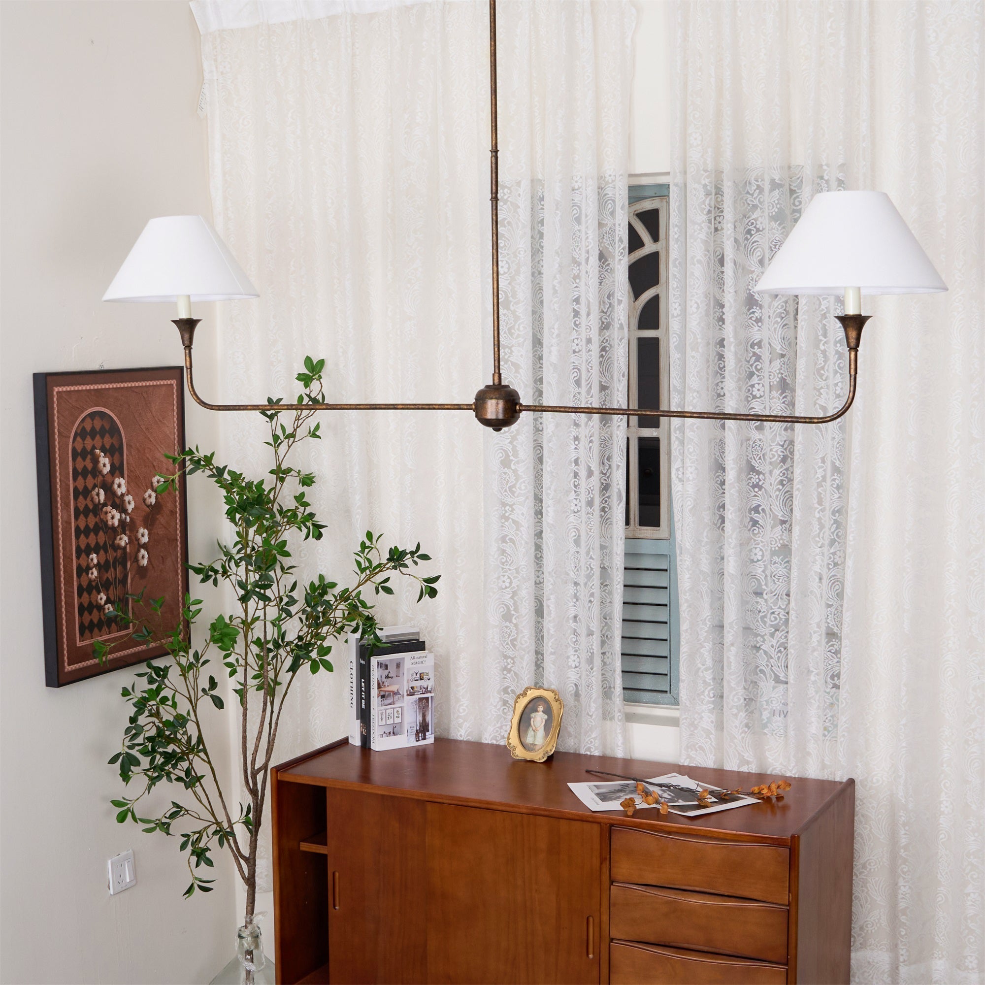 Norli Modern Linear LED Chandelier Metal Living Room Bedroom - Neutralighting