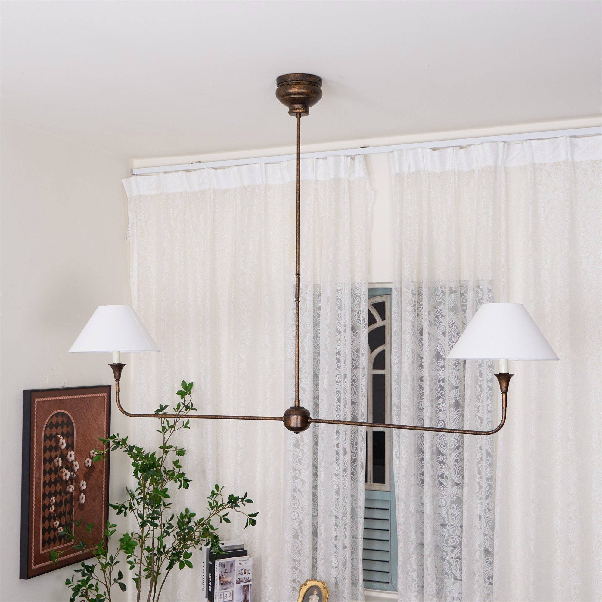 Norli Modern Linear LED Chandelier Metal Living Room Bedroom - Neutralighting
