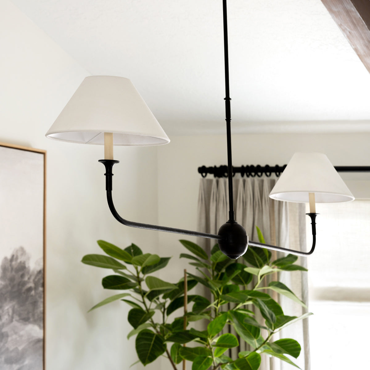 Norli Modern Linear LED Chandelier Metal Living Room Bedroom - Neutralighting