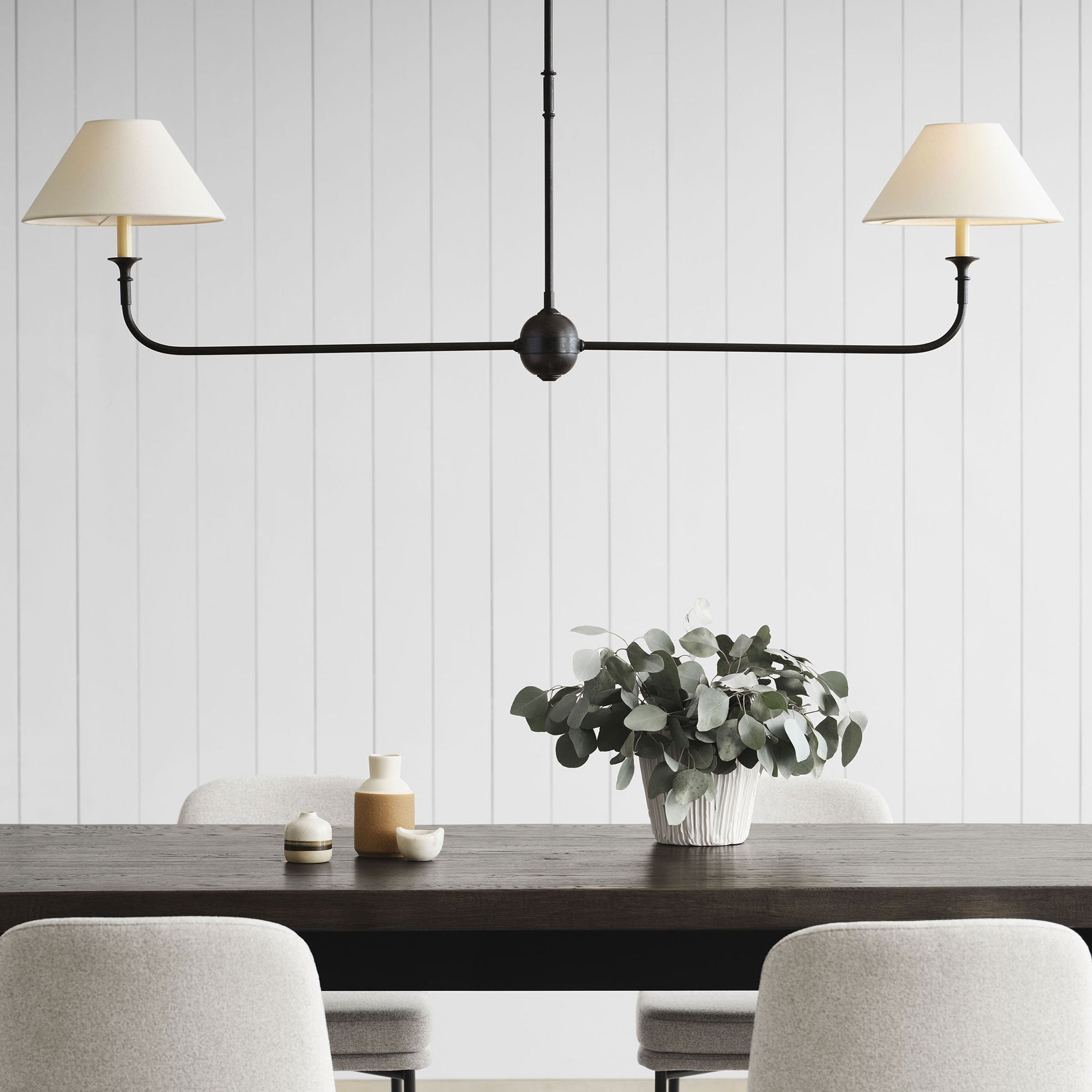 Norli Modern Linear LED Chandelier Metal Living Room Bedroom - Neutralighting
