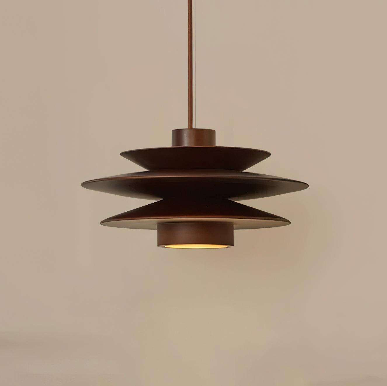 Axis Mid Century Walnut Pendant Light - Neutralighting