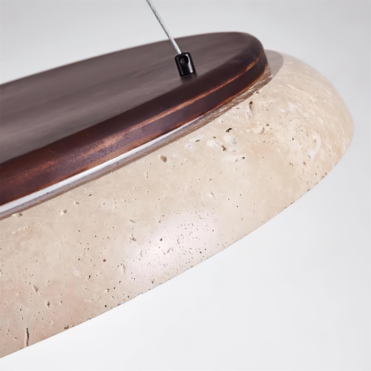 Ritta Piedra Travertine Pendant Light - Neutralighting