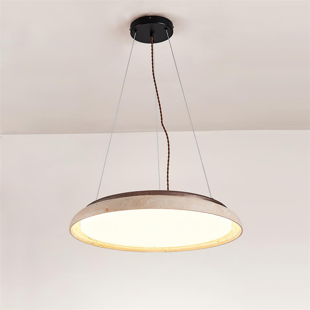 Ritta Piedra Travertine Pendant Light - Neutralighting