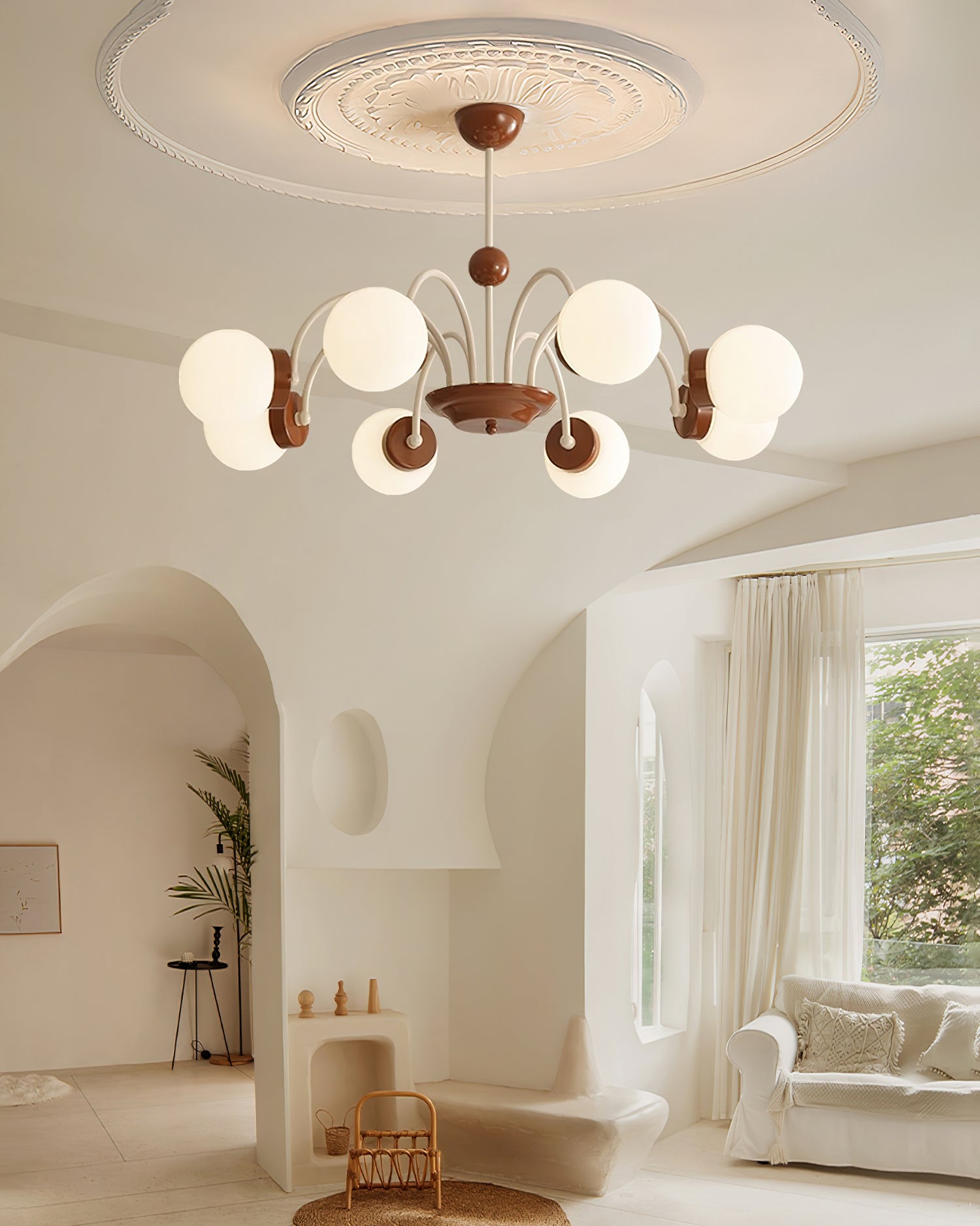 Pivone 8-Light Globe Chandelier - Neutralighting