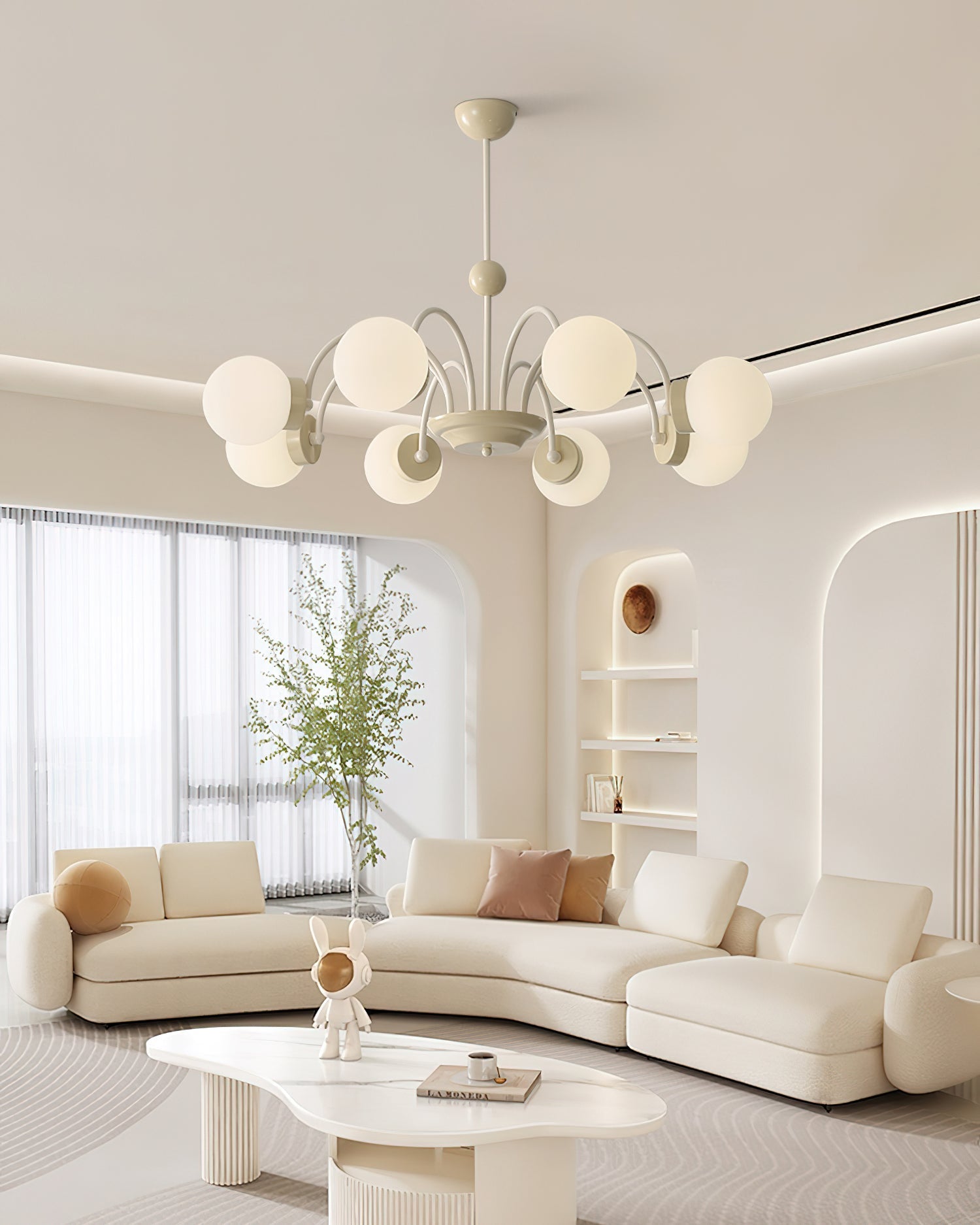 Pivone 8-Light Globe Chandelier - Neutralighting