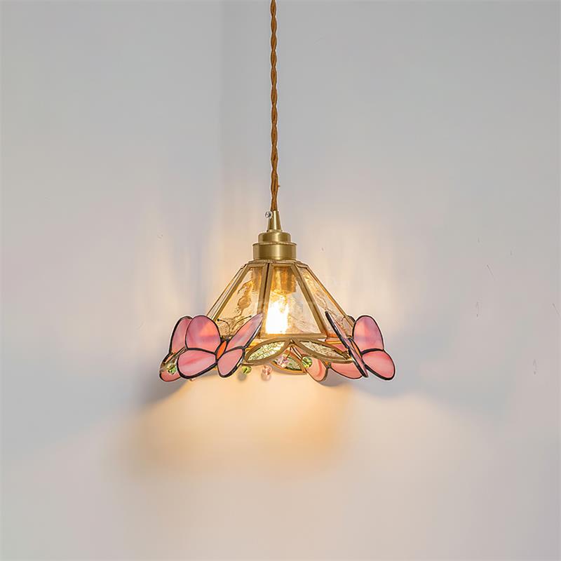 Tiffany Butterfly Stained GlassPendant Light - Neutralighting