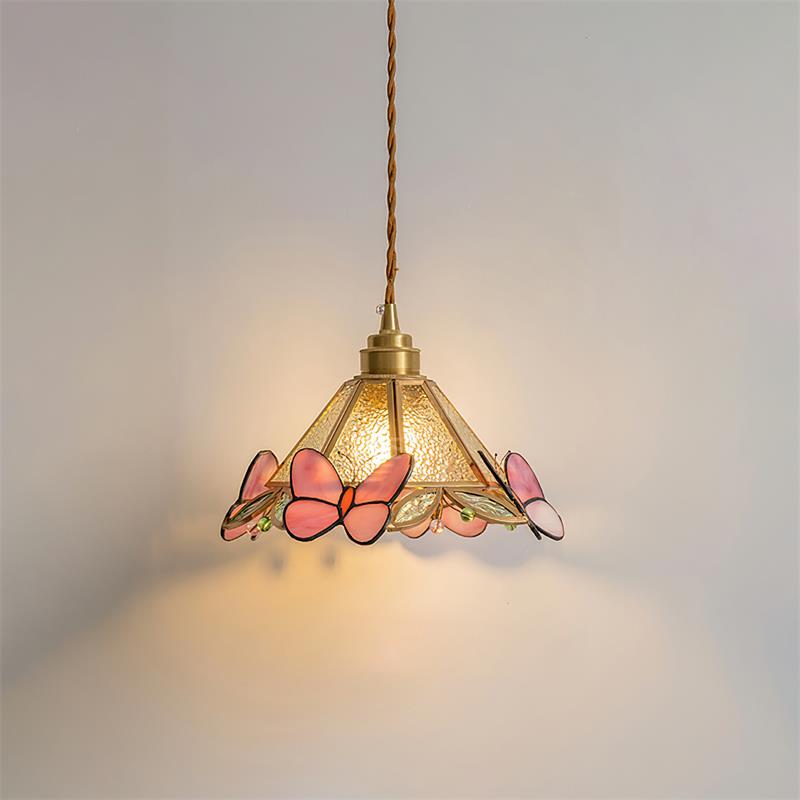 Tiffany Butterfly Stained GlassPendant Light - Neutralighting