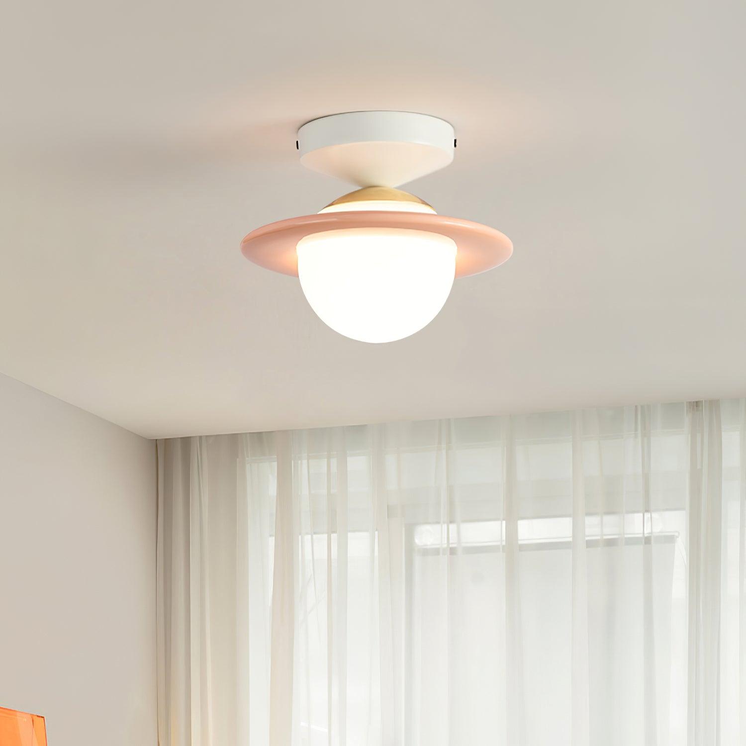 Ceiling Light Playful Planet Shape Soft Glow Whimsical Modern - Neutralighting
