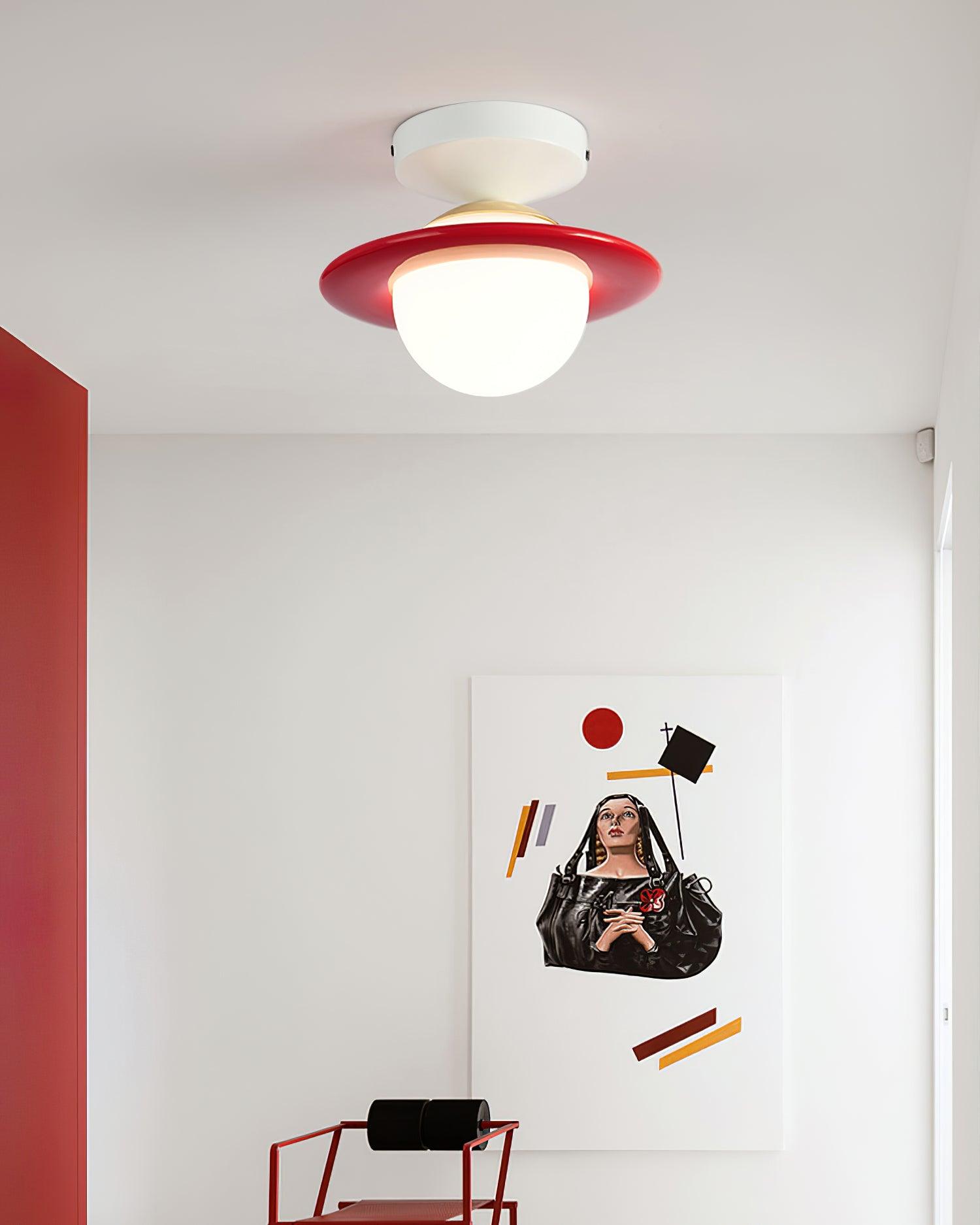 Ceiling Light Playful Planet Shape Soft Glow Whimsical Modern - Neutralighting