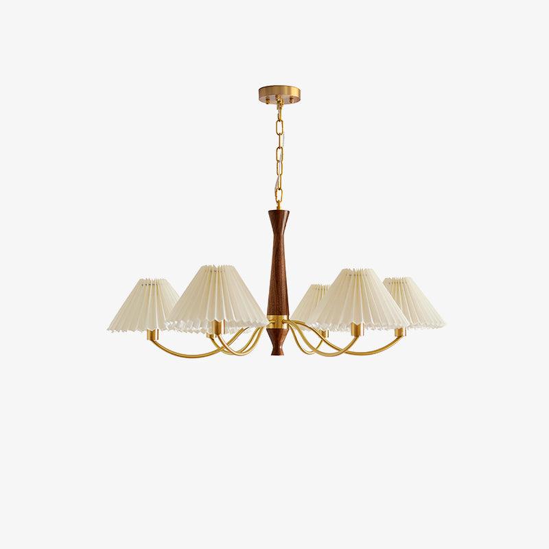Zarn Pleated Chandelier Fabric - Neutralighting
