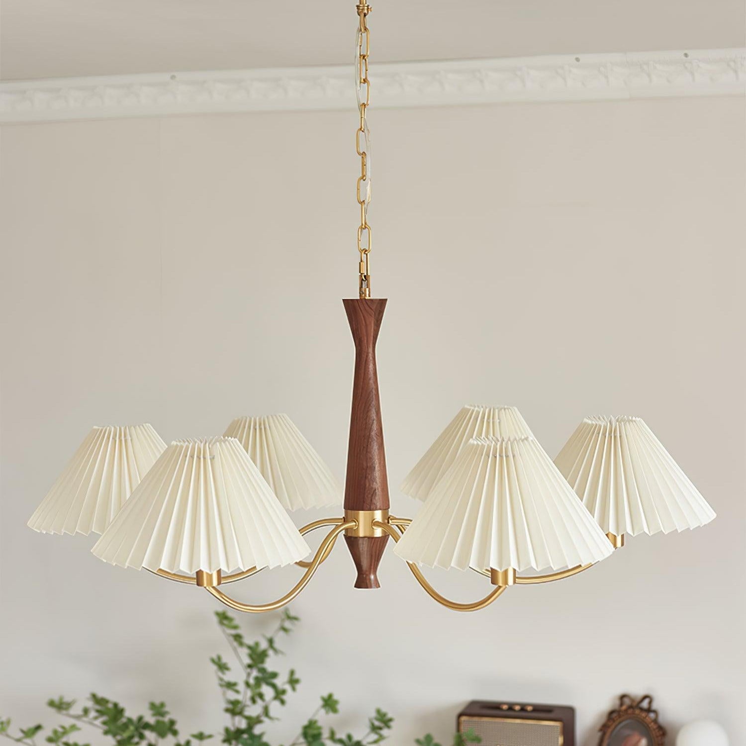 Zarn Pleated Chandelier Fabric - Neutralighting