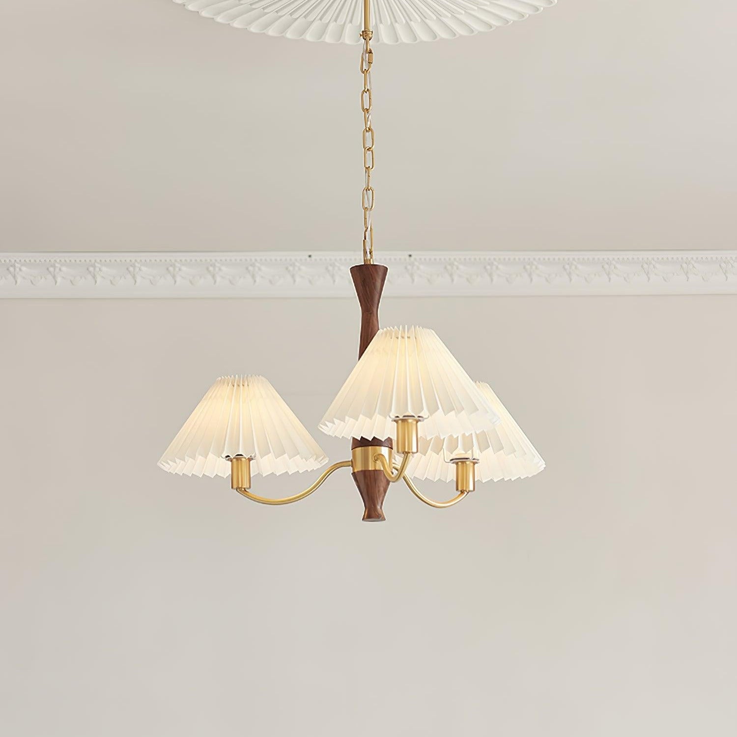 Zarn Pleated Chandelier Fabric - Neutralighting