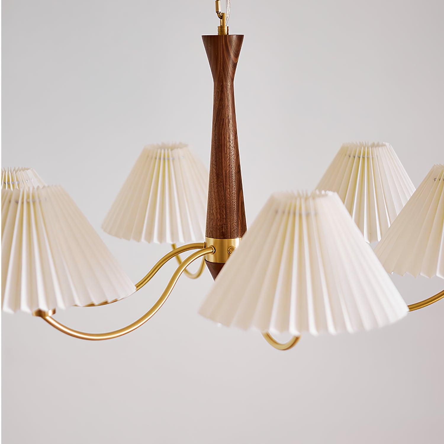Zarn Pleated Chandelier Fabric - Neutralighting