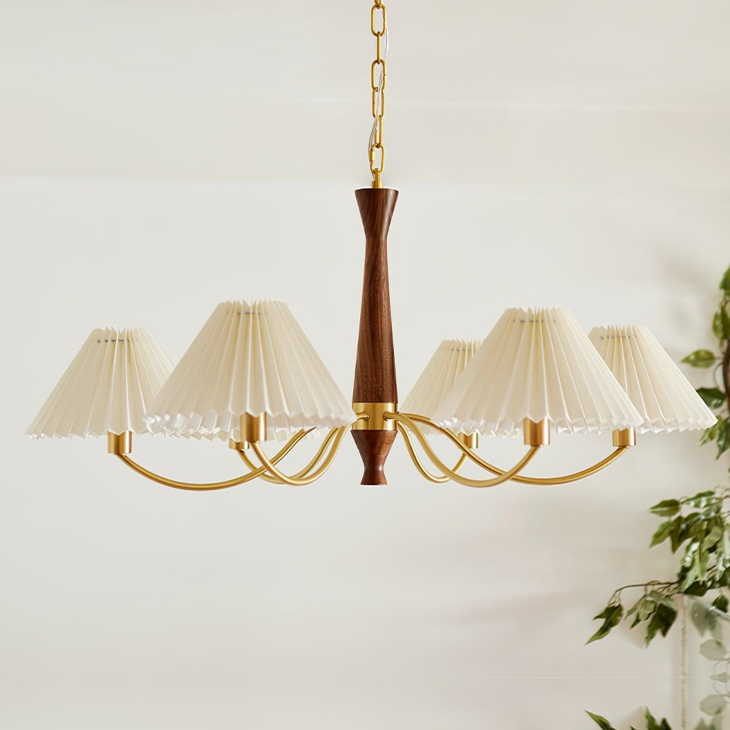 Zarn Pleated Chandelier Fabric - Neutralighting