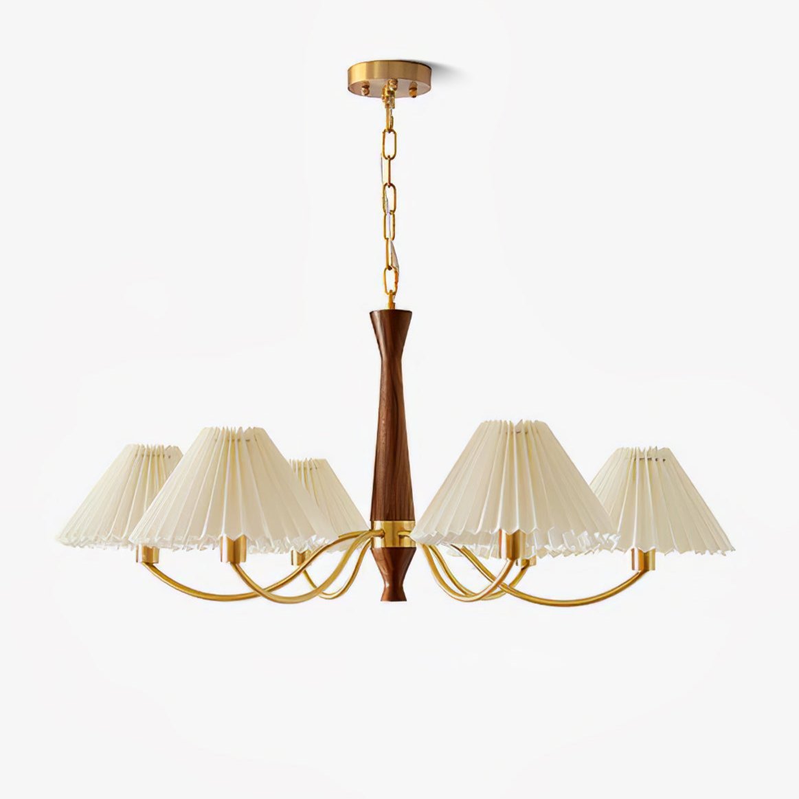 Zarn Pleated Chandelier Fabric - Neutralighting