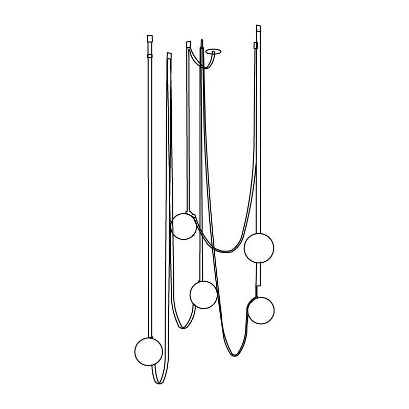 Zephira Multiple Belt Pendant Light - Neutralighting