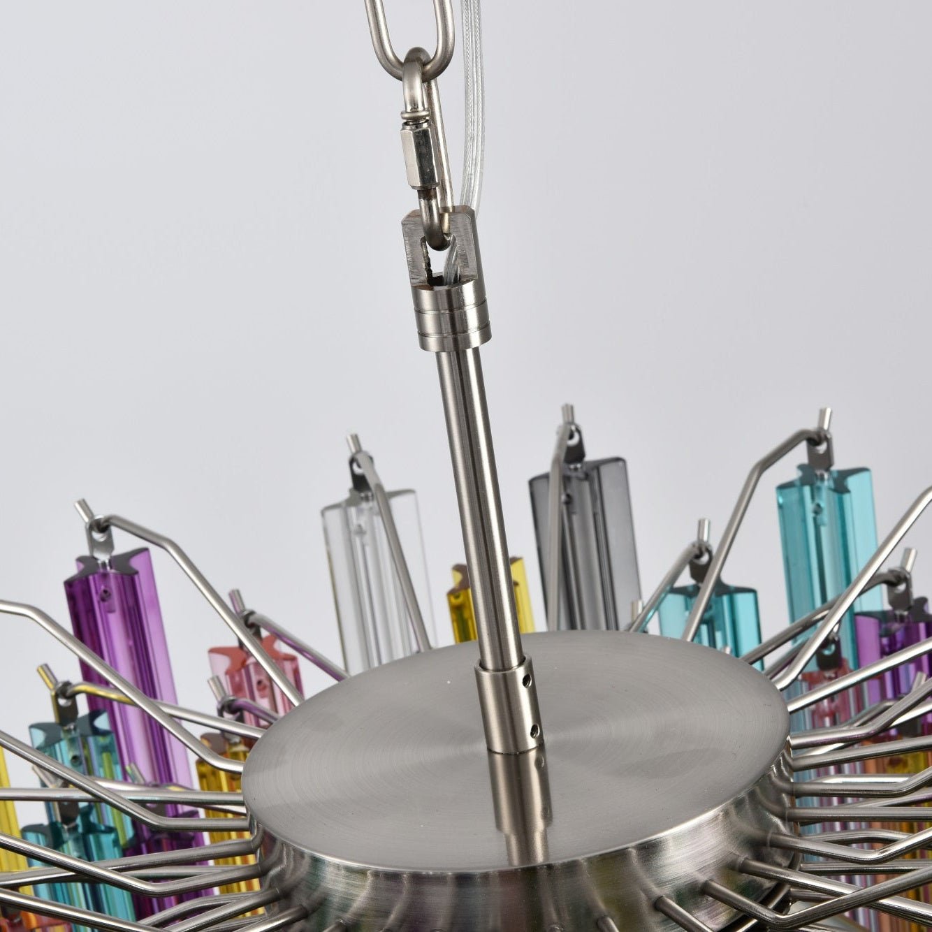 Aurora Chandelier Murano Glass Colorful Prism