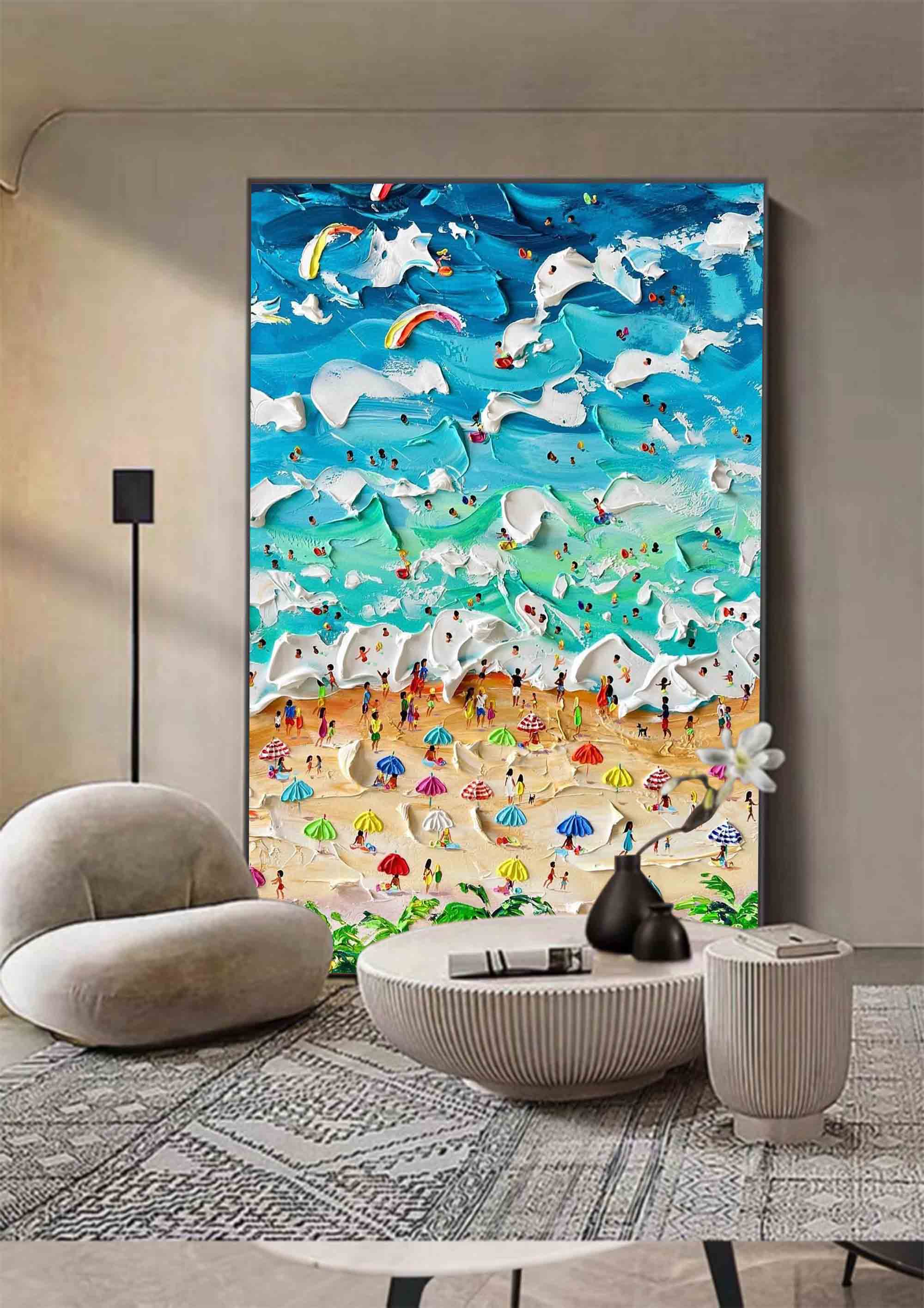 Plaster Art Texture Painting SG205 - Neutralighting