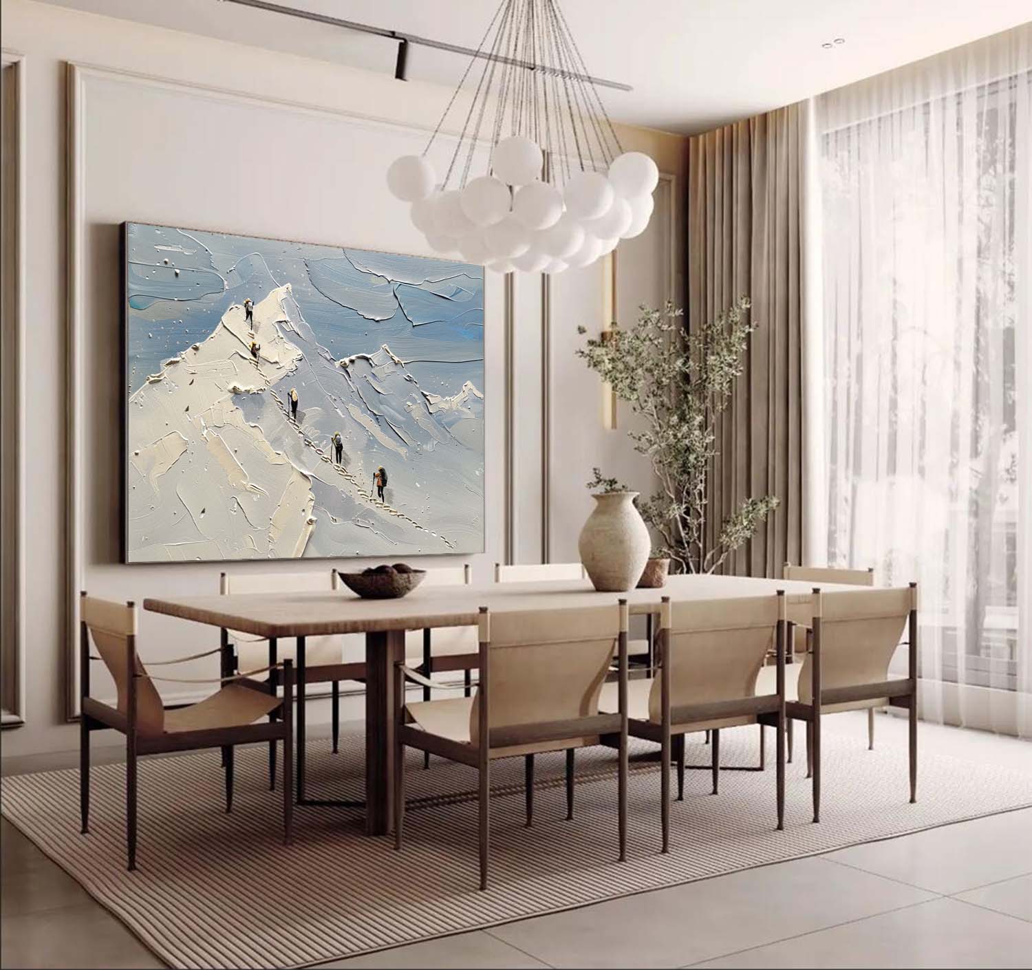 Plaster Art Texture Painting SG268 - Neutralighting