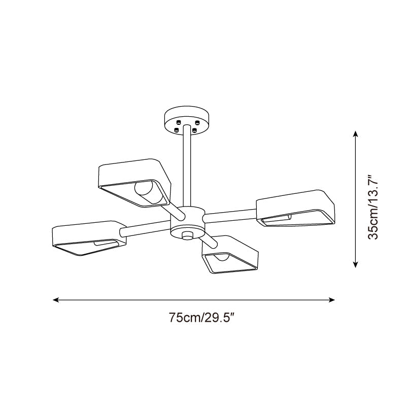 Feyno Travertine & Wood Ceiling Light - Neutralighting