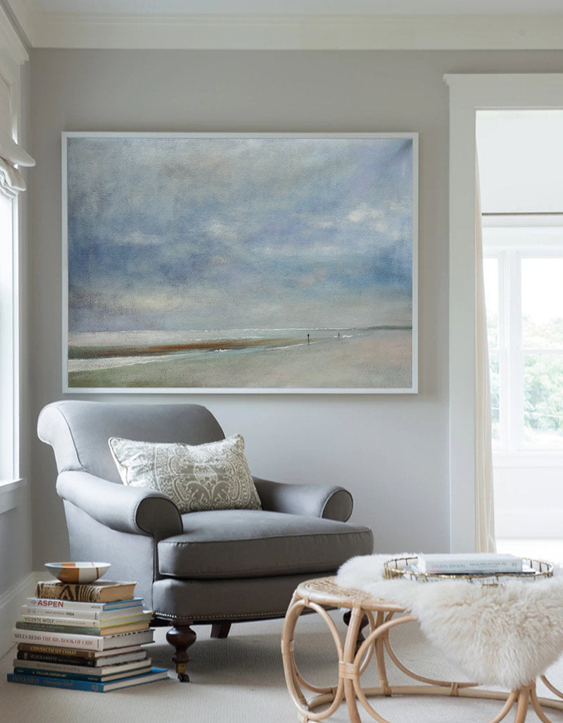 Seaside Scenery Abstract Painting ABSH10 - Neutralighting