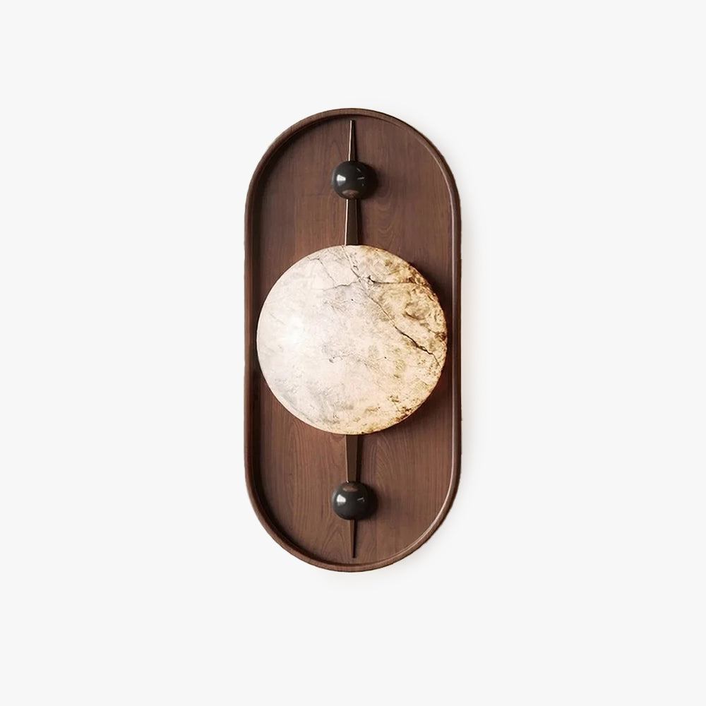 Driftwood Alabaster Wall Lamp Walnut Color - Neutralighting