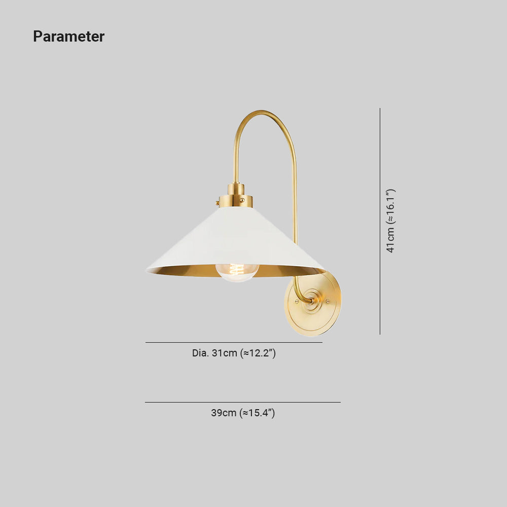 Helena Vintage Indoor Wall Lamp Brass - Neutralighting