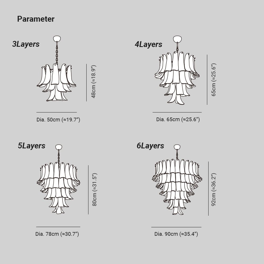 Kelly Murano Glass Chandeliers