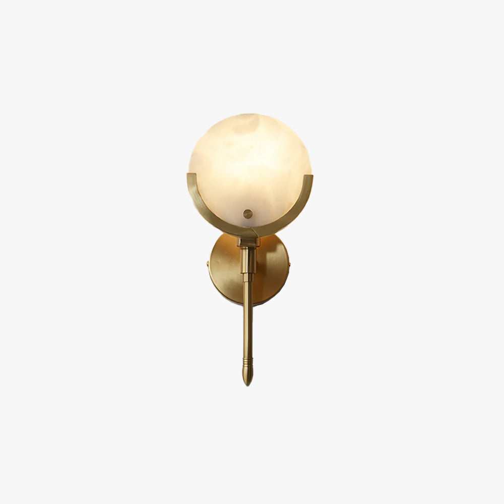 Bravi Brass Sconce Alabaster