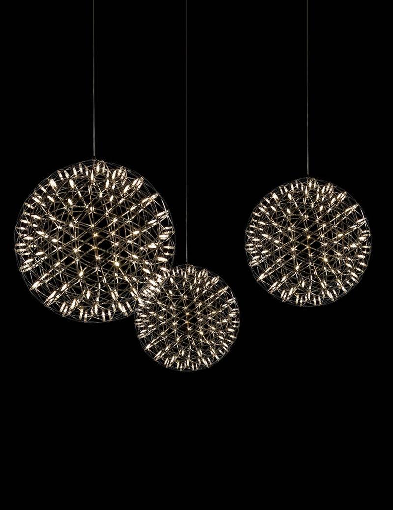 Silver Spark Ball Pendant Light - Blowlighting