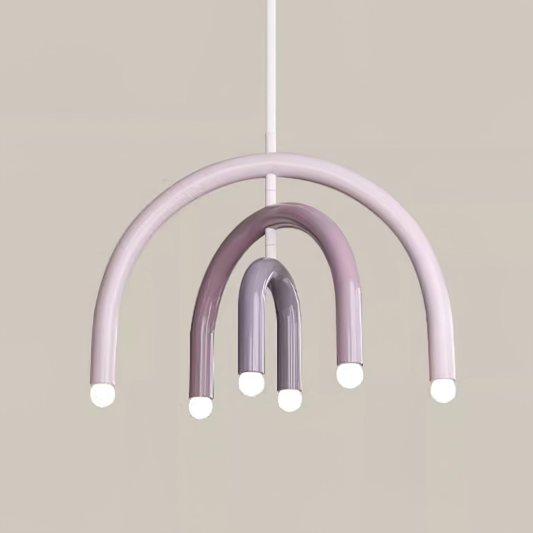 Pendant Lamp Rainbow Modern Metal Arc for Living and Dining Room - Neutralighting