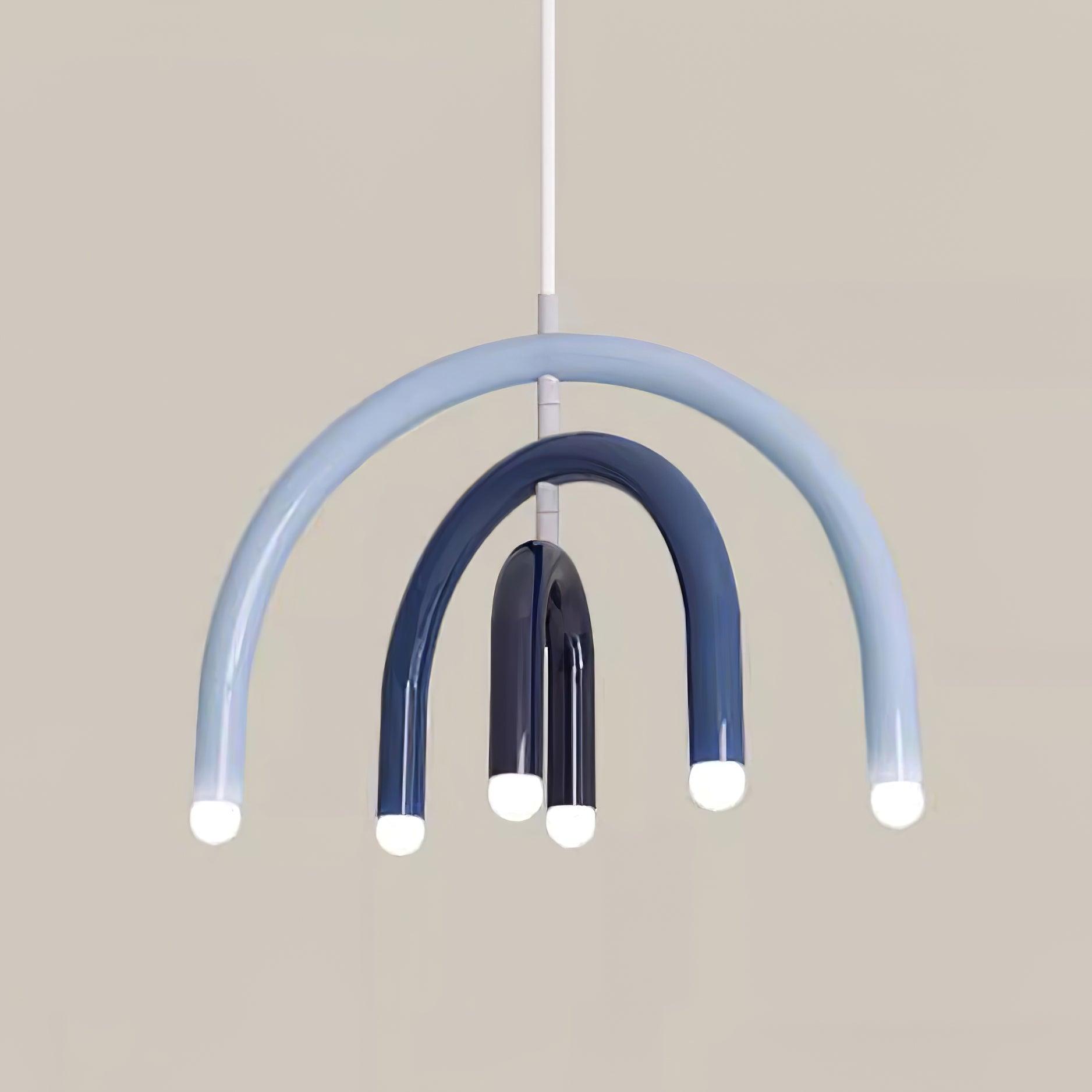 Pendant Lamp Rainbow Modern Metal Arc for Living and Dining Room - Neutralighting