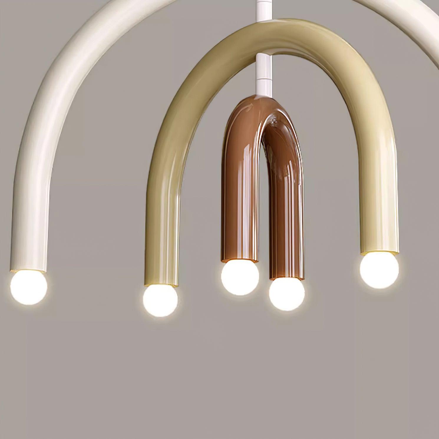 Pendant Lamp Rainbow Modern Metal Arc for Living and Dining Room - Neutralighting