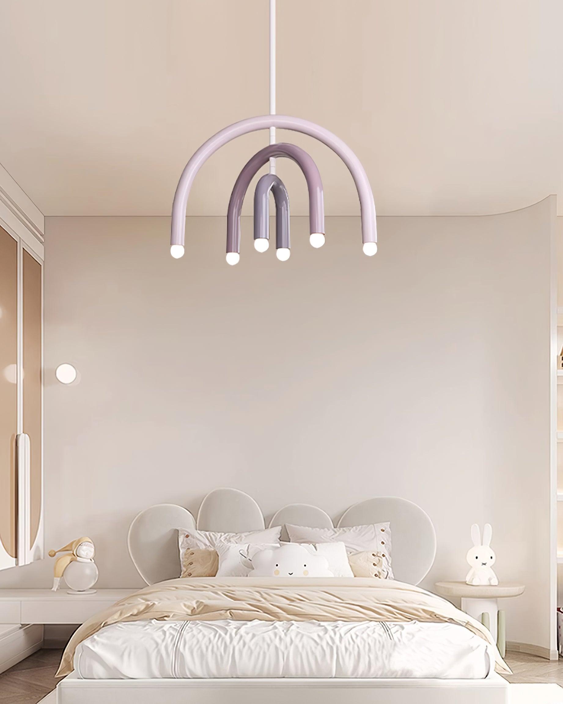 Pendant Lamp Rainbow Modern Metal Arc for Living and Dining Room - Neutralighting