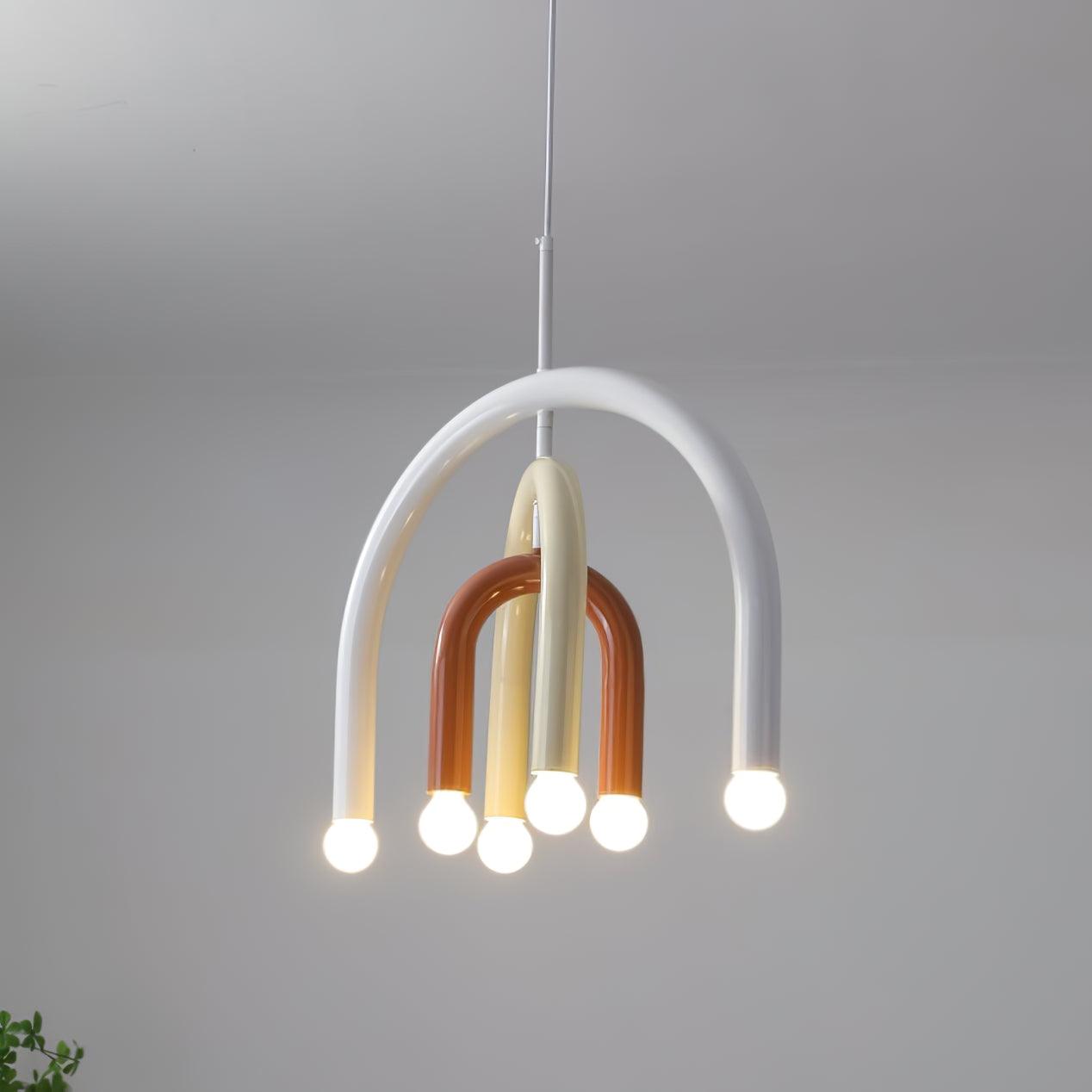 Pendant Lamp Rainbow Modern Metal Arc for Living and Dining Room - Neutralighting