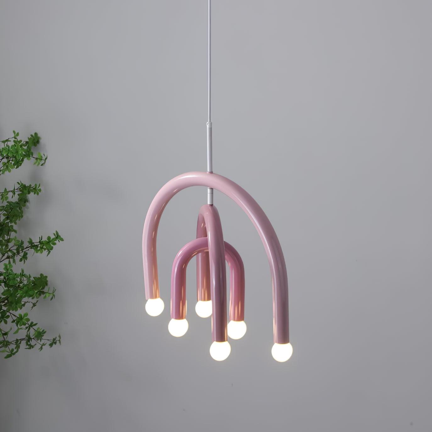Pendant Lamp Rainbow Modern Metal Arc for Living and Dining Room - Neutralighting