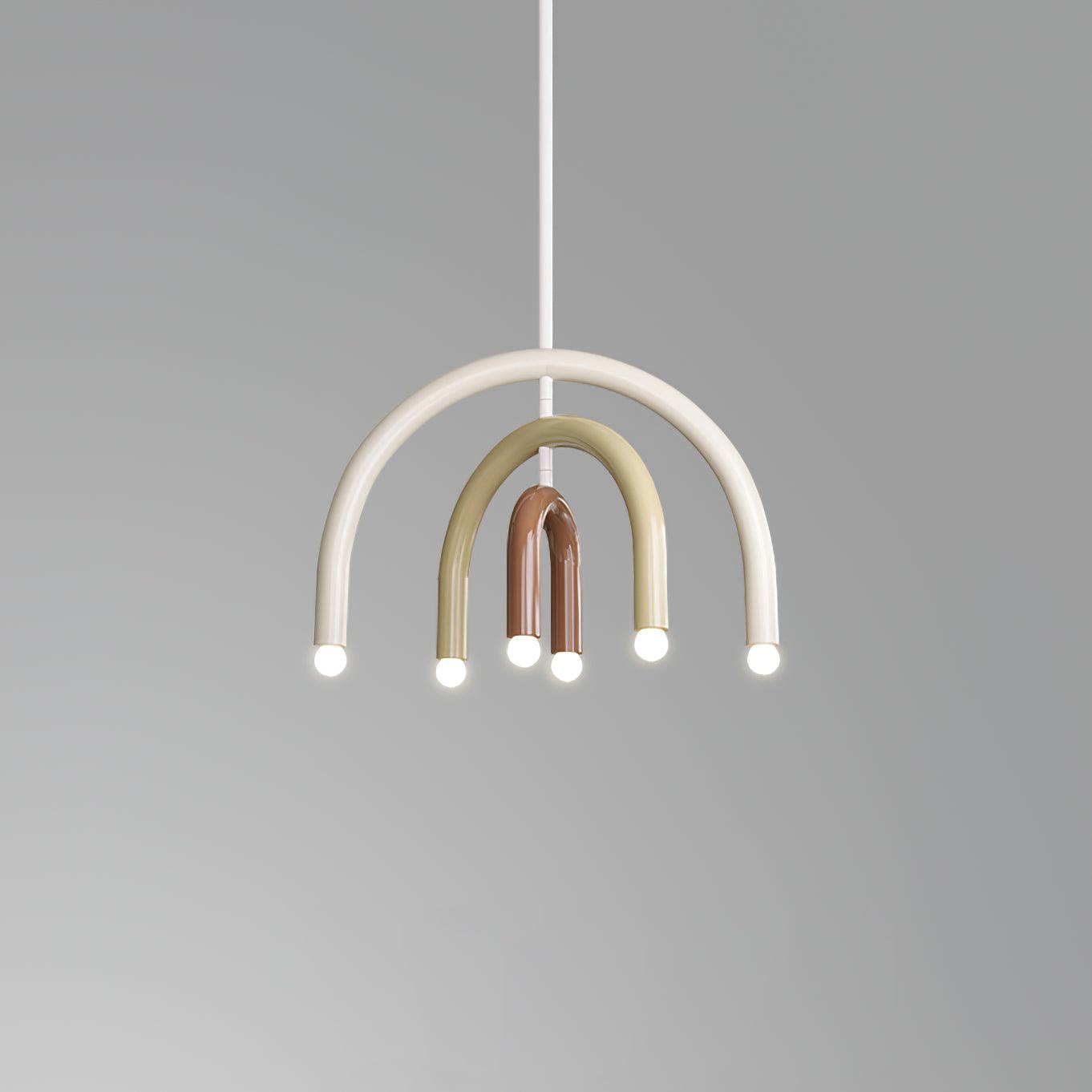 Pendant Lamp Rainbow Modern Metal Arc for Living and Dining Room - Neutralighting