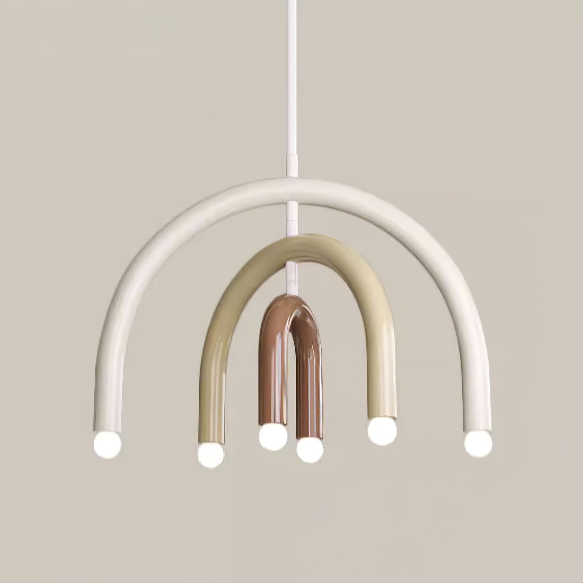 Pendant Lamp Rainbow Modern Metal Arc for Living and Dining Room - Neutralighting