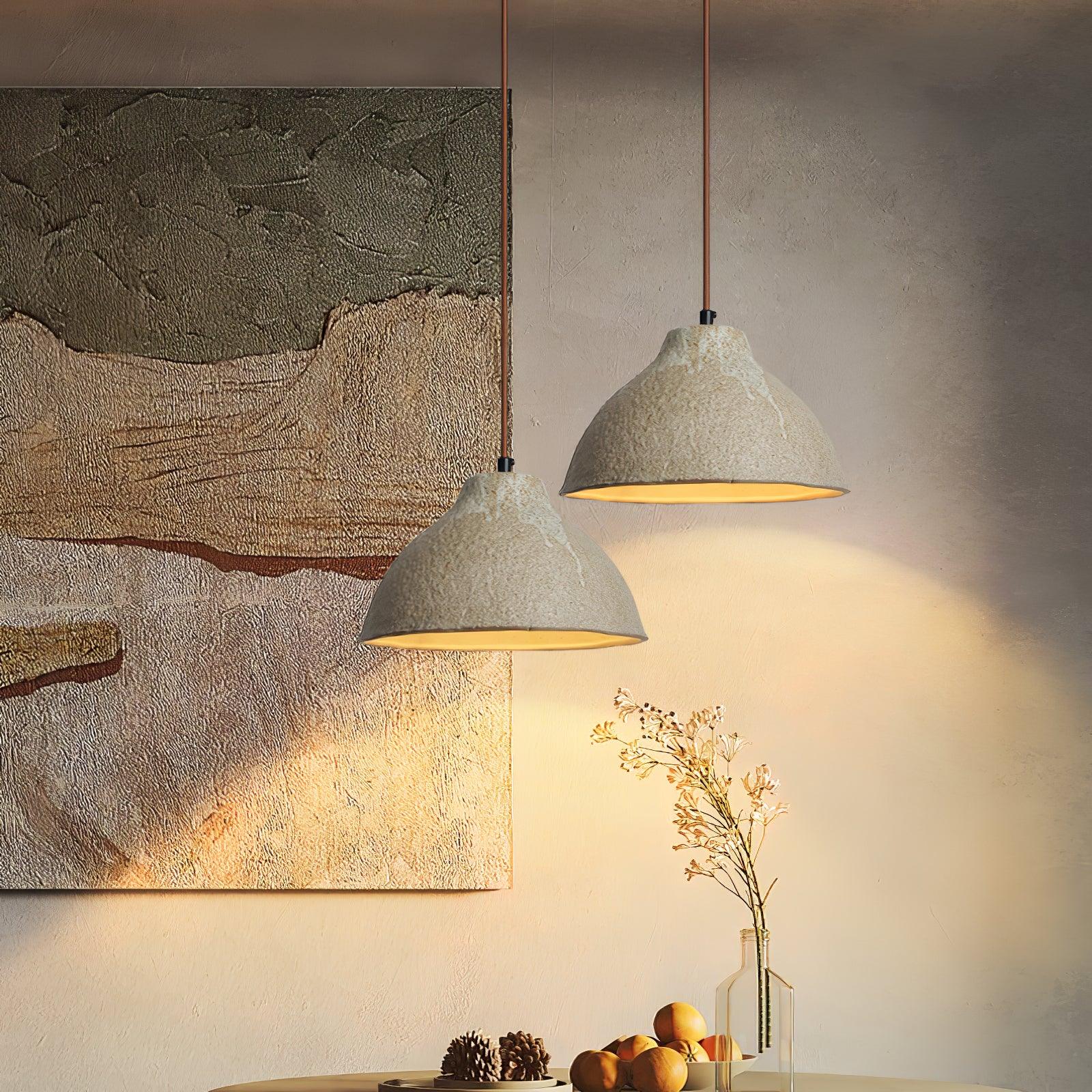 Maple Textured Ceramic Pendant Light - Neutralighting