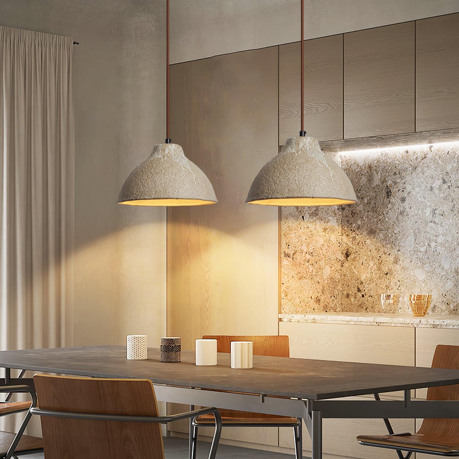 Maple Textured Ceramic Pendant Light - Neutralighting