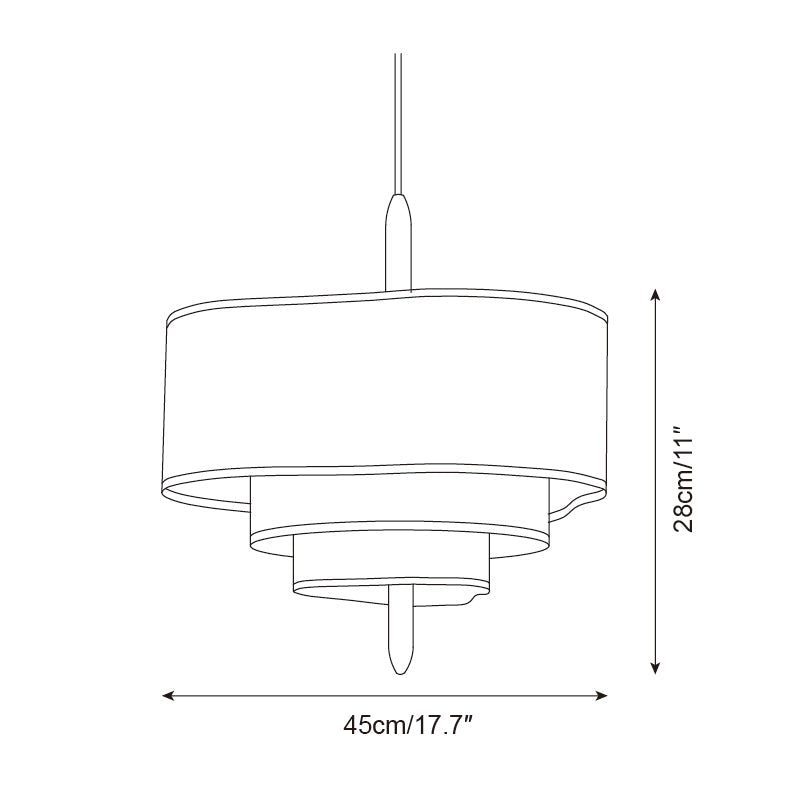 Ophel Green Fabric Pendant Lamp - Neutralighting