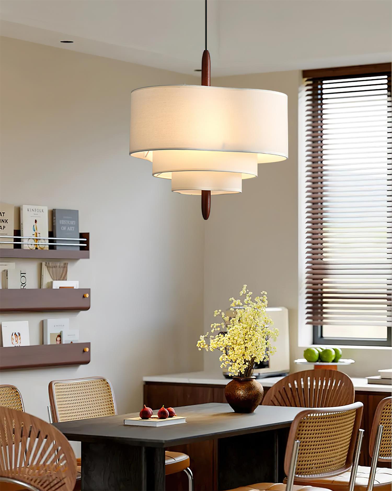 Ophel Green Fabric Pendant Lamp - Neutralighting