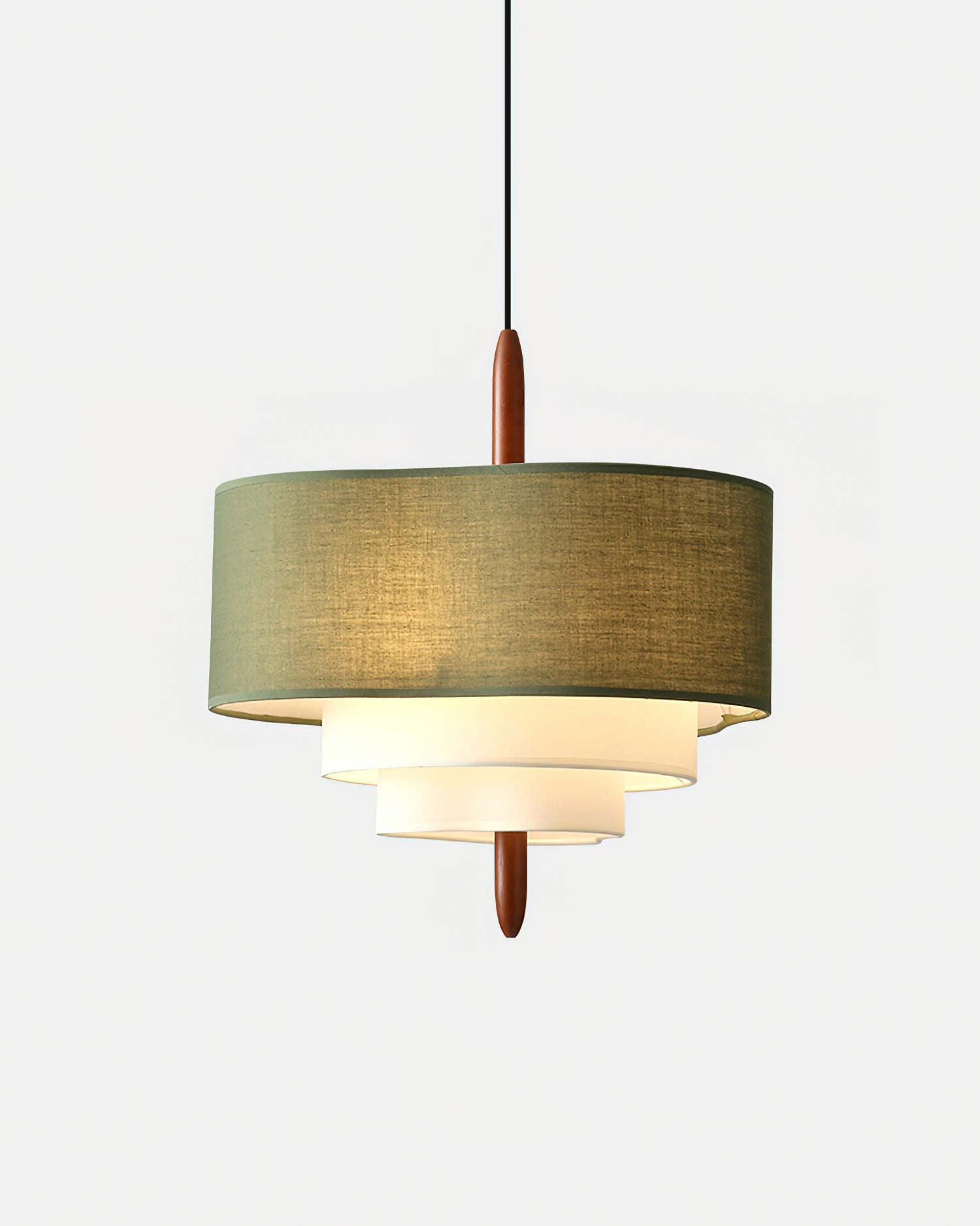 Ophel Green Fabric Pendant Lamp - Neutralighting