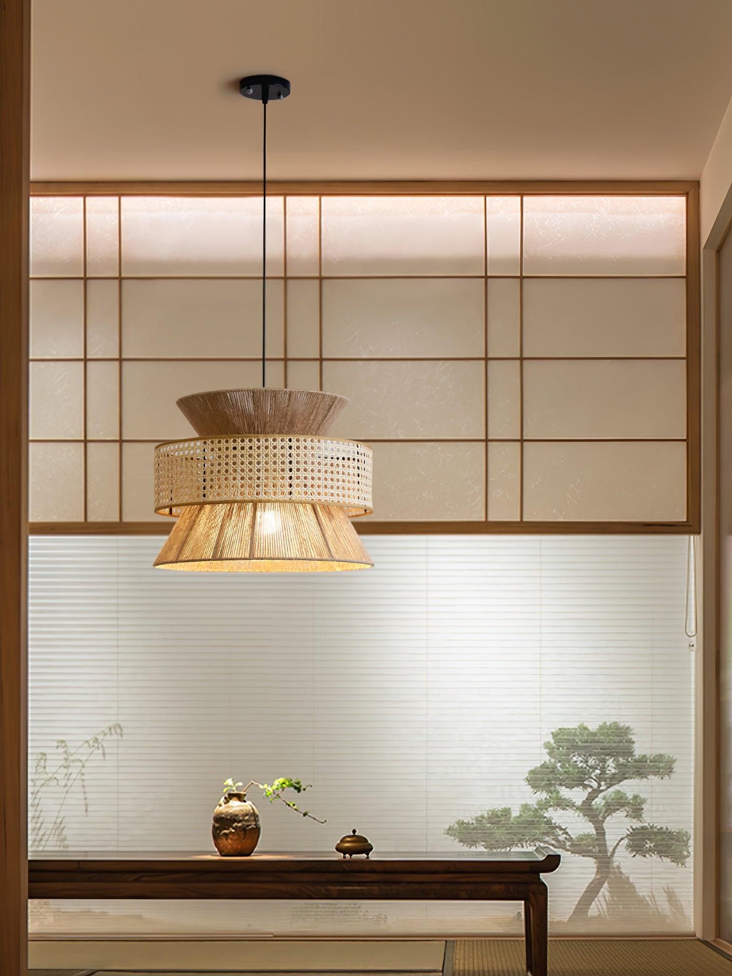 Ophelia Woven Rattan Pendant Light - Neutralighting