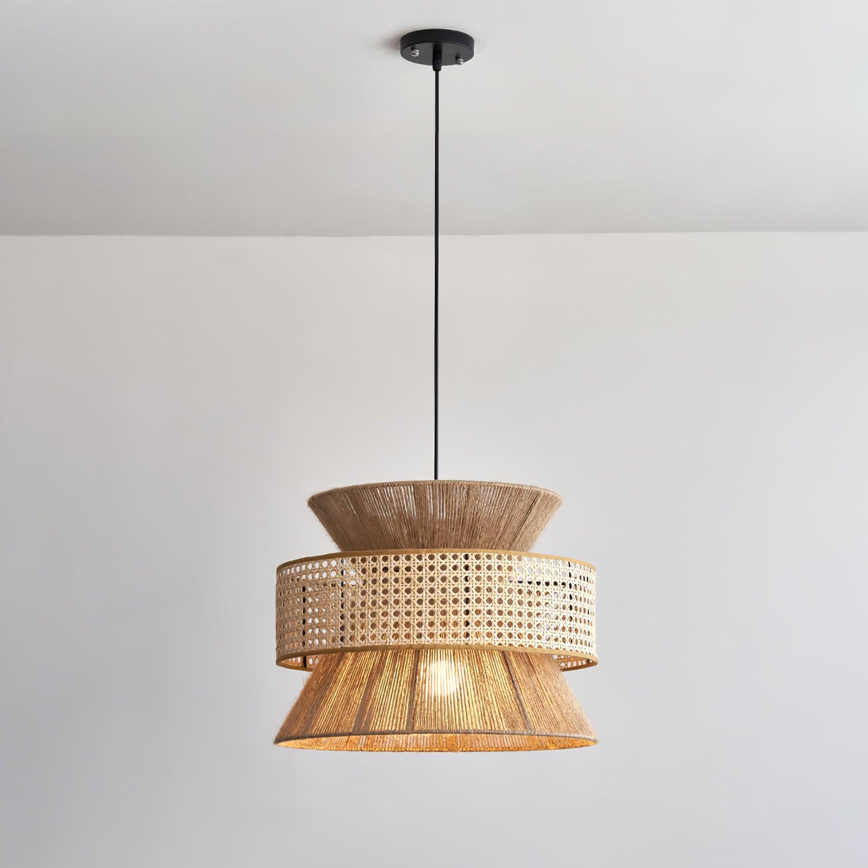 Ophelia Woven Rattan Pendant Light - Neutralighting
